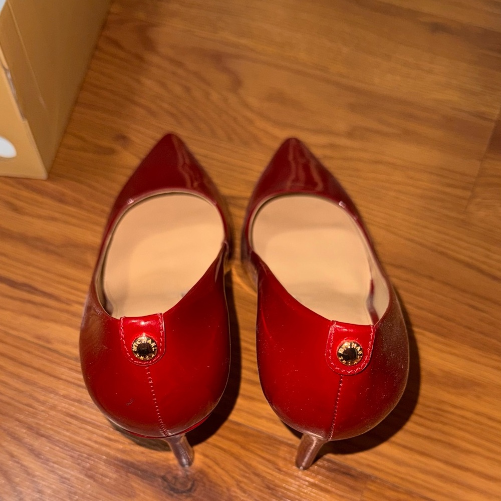 Michael Kors Red Patent Leather Heels (new) size 7.5